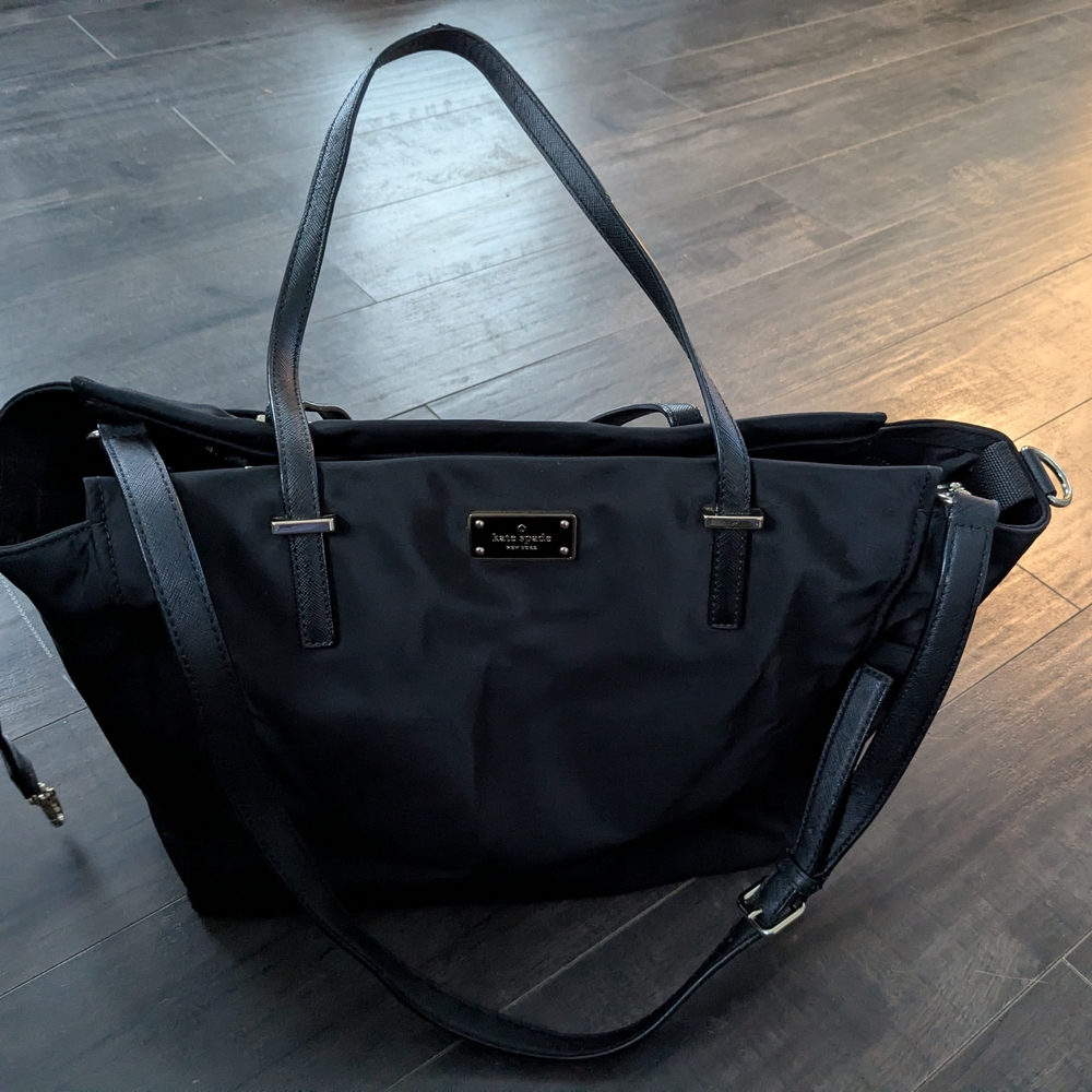 Kate Spade Black Nylon Tote